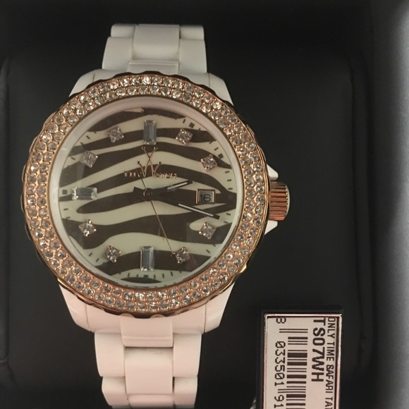 ToyWatch Accessories - Toywatch Women’s Brown Zebra Diamond Watch